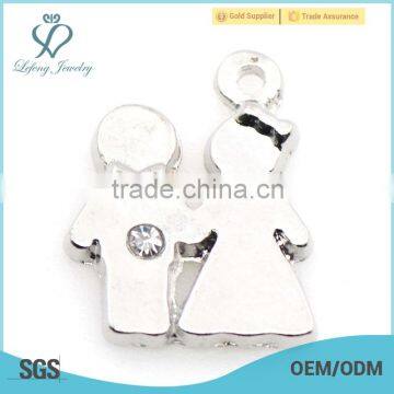 New design silver alloy family charm jewelry in high quality