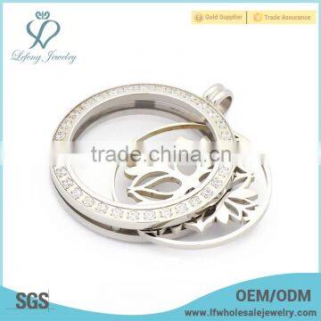 Magnetic camera coin locket pendant necklace