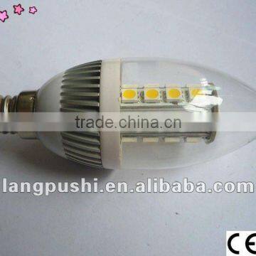 Dimmable Warm White LED Candle Bulb E14/E27, CE&RoHS