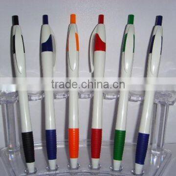popular hottest caps and pens,blue red green black pen, push down and turn cap