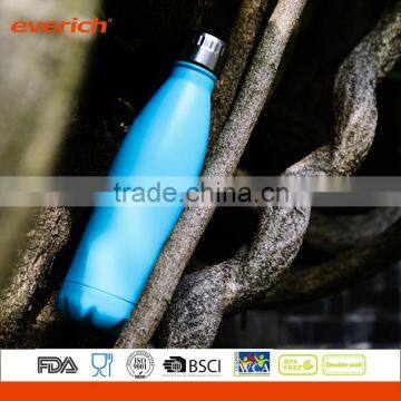 Double Wall Stainless Steel Vacuum Insulated Water Bottle With Cola Shaped Powder Coating photo-3