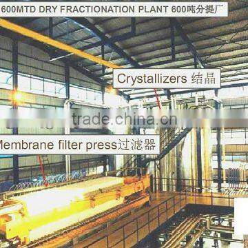 24degree-5 degree Palm and sunflower oil fractionation equipment