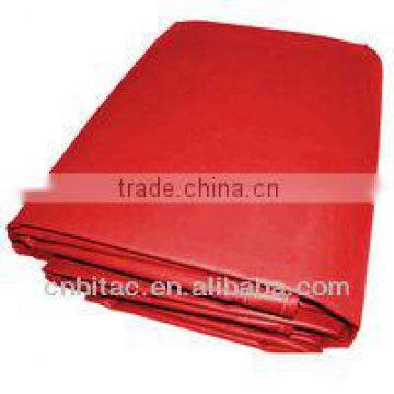 Heavy Duty Fireproof Glossy 18oz Red Tarps