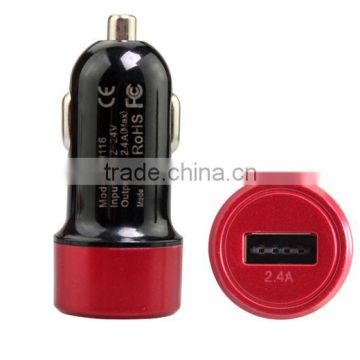 colorful and cheap single port usb car charger