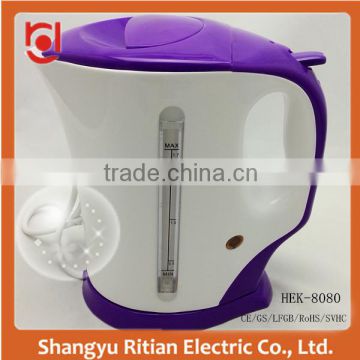 hot sale 2000w power home appliances cheap cordless immersed plastic electric kettle