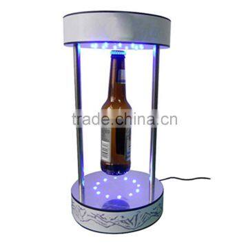 Custom Led Lights Magnetic Floating Levitating Beer Bottle Display Stand photo-4