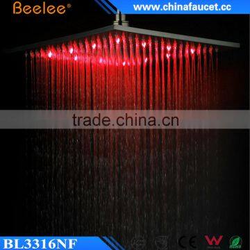 16 Inch Bathroom Mix Water Saving Square LED Rain Shower Head photo-5