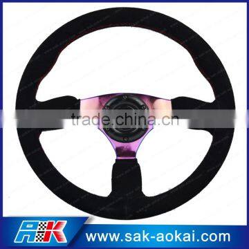 Racing leather steering wheel