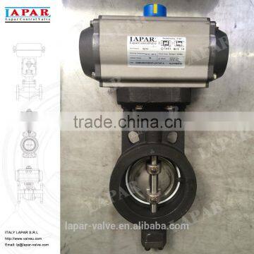 LAPAR High-performance Double Eccentric Wafer Butterfly Valve, Pneumatic Control Butterfly Valve photo-2