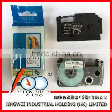 12mm Label Ribbon for Casio EZ Label Printer Tape Cartridge for Label Printer
