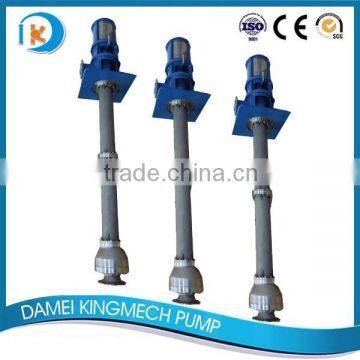 Vertical chemical sump pump for sea water and oil refinery