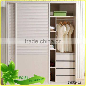 WPC sliding door wardrobe closet bedroom furniture