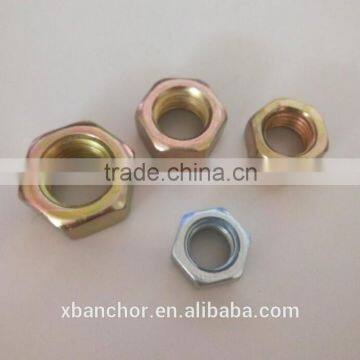 din934 4.8grade nut M10 with zinc palted fastener made in hebei handan