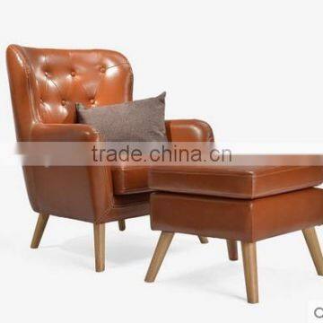 First touch American style bonded leather single sofa for living room AM-4010
