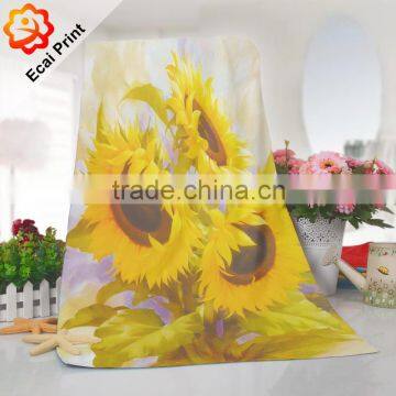 Hot sale fashionable microfiber printed hotel towel with pictures