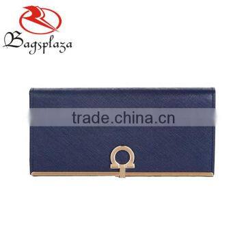 WA9060 Factory OEM wholesale saffiano PU leather navy credit card wallet