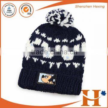 Fashion Winter Heavy Knitted Beanie Hat for Girls Whole Sale Price photo-3