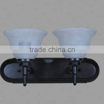 Metal Wall Fixture 2 Light Marble Shade/Progress Lighting With UL photo-3