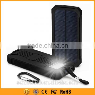 Amazon best sellers 2015 mobile solar charger 12000mah with LED torch light                        
                                                Quality Choice