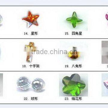 most popular cubic zirconia cz loose gemstones fancy cut round cut heart cut arrow cut birthstone gemstones color CZ jewelry