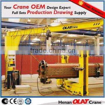 Remote control electric hosit 2ton 3ton 5ton jib BZ BZD Model Floor mounted jib crane