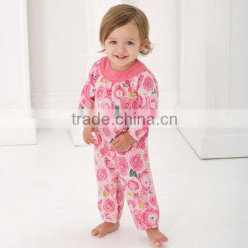 DB787 wholesale dave bella 2014 spring 100% cotton printed infant clothes baby rompers