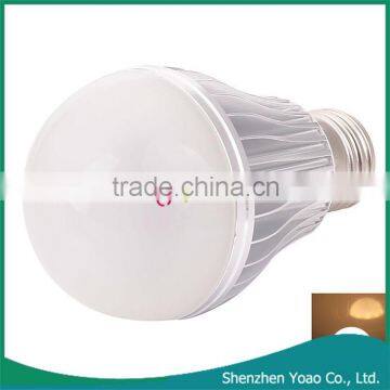 E27 5W 2800-3200K Warm White Light Radar Inductive LED Light Bulb