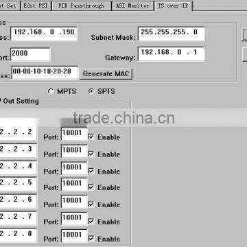 8in1 ASI MPEG-2 H.264 Transcoder(8*ASI In,ASI+IP(1*MPTS/8*SPTS) Out) photo-6