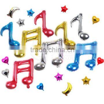 2016 Single double Musical Plain Music Note Balloons