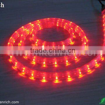 2Wires Red Round Led Rope light (Christmas light, Holiday light)