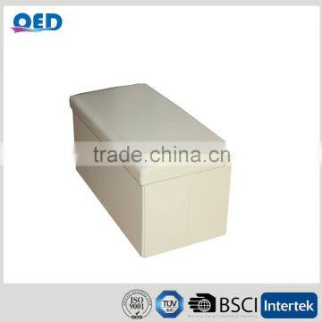 2 Seaters Soft Cover Folding Storage Bench photo-2