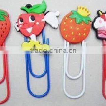 the family fruit soft pvc book clip