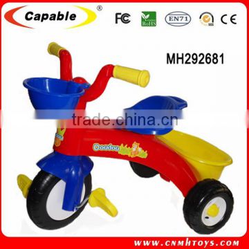 High quality XR0901 plastic baby tricycle kids tricycle with back seat