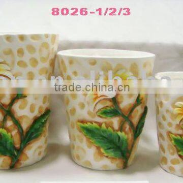 hand painted flower pot ,teracotta flower pot