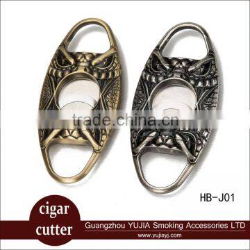 Guangzhou YuJia inox cigar cutter cool vintage style cigar cutter with good box