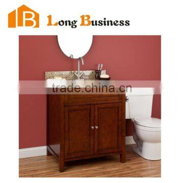 LB-LX2215 Waterproof classic vanity solid wood bathroom cabinet