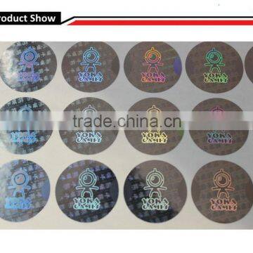 Transparent hologram sticker