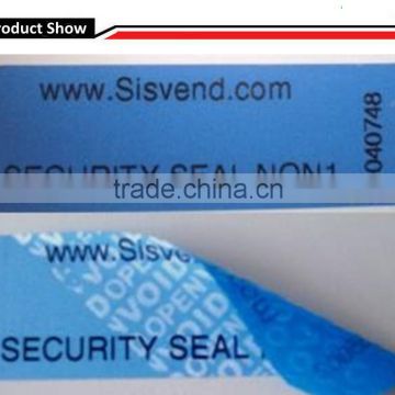 Non residue security tag material