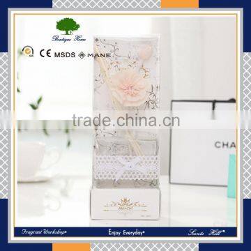 Hot sale square reed diffuser bottles with diffuser reeds and good package