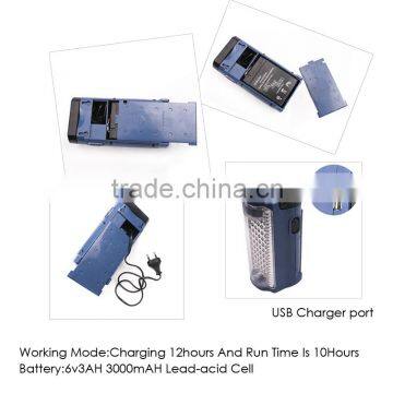 6v 3AH Built-in Battery ABS 72 LED Rechargeable Portable Emergency Light photo-2