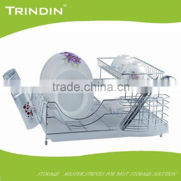 TD101 chrome iron dish rack/ kitchen dish rack/ dish rack kitchen drawer