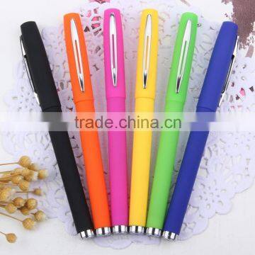 RUBBERIZED PROMOTION GEL PEN,ROLLER BALL PEN FOR SCHOOL AND OFFICE