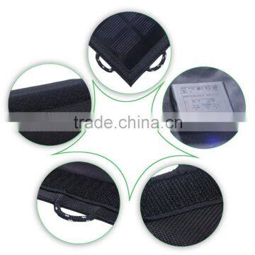 10.5W Folding Dual Output Solar Panel Kit for Camping Mobile Camera Charger photo-5