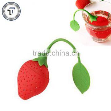 various shape silicone strawberry tea strainer