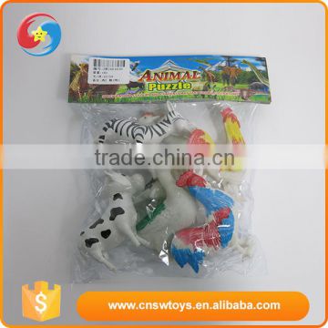 Custom funny non-toxic plastic mini farm animal toy for sale