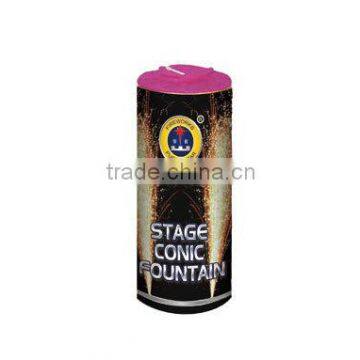 Cylinder Stage Silver Fountains Fireworks