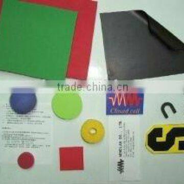 Rubber magnetic with foam sheet