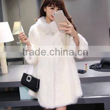 Girls fake fur coats made in China modern mink fur coat