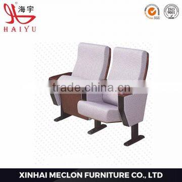 2016 China Supplier Hot wooden cinema fabric used theater seats