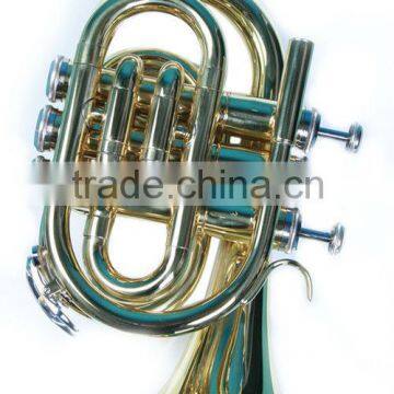 brass instrument Gold lacquer Pocket trumpet